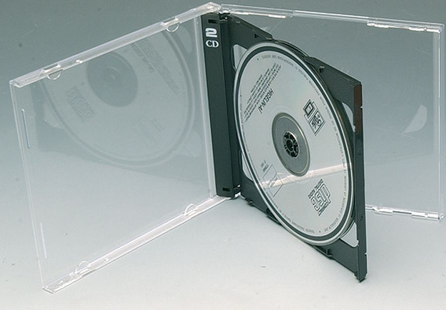 Boitier CD double + livret 10mm l'unité
