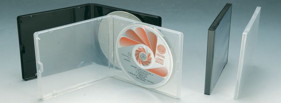 Boitier double pour CD/DVD - Noir